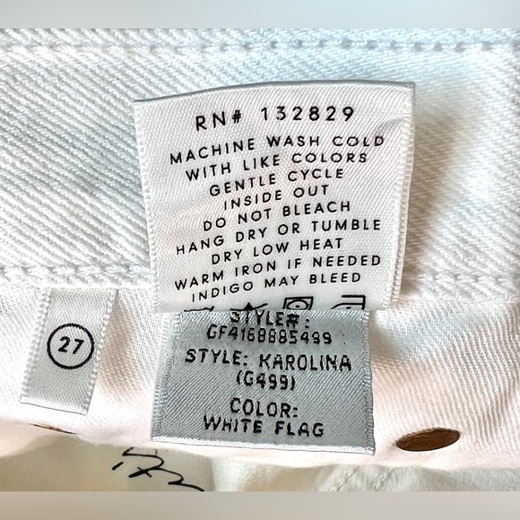 GRLFRND Karolina White Flag High Rise Skinny Crop Jeans - Picture 14 of 14